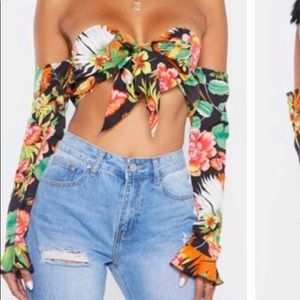 Tropical Bandeau Knot Top